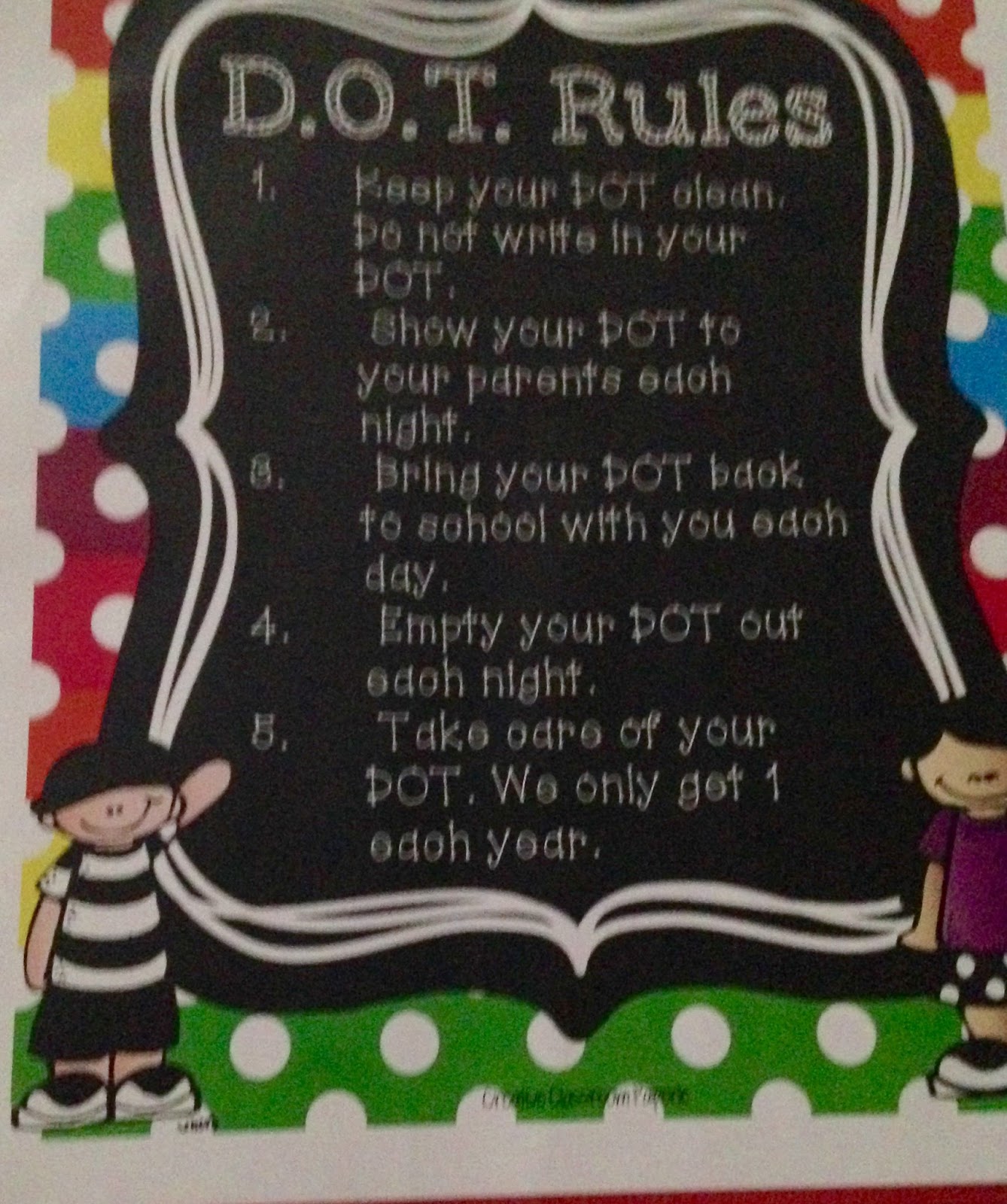 Polka Dot Diva D.O.T. book (Daily Organizational Tool) Binder