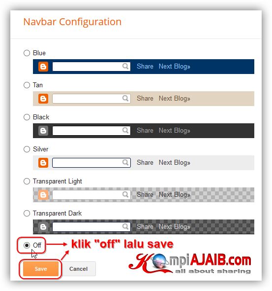 Cara Mudah Nonaktifkan Navbar Blogger Agar Valid HTML5 Cara Mudah Nonaktifkan Navbar Blogger
