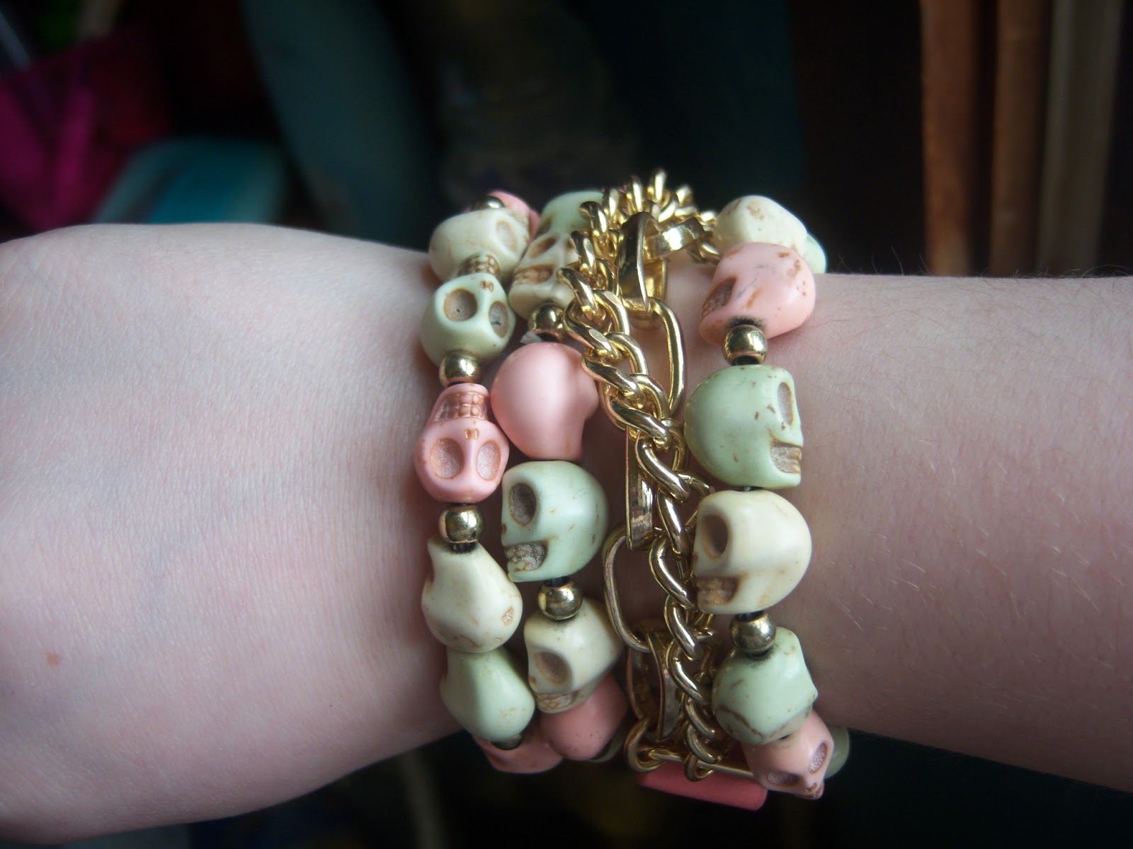 Mind Body Beauty Pastel and Gold Arm Candy