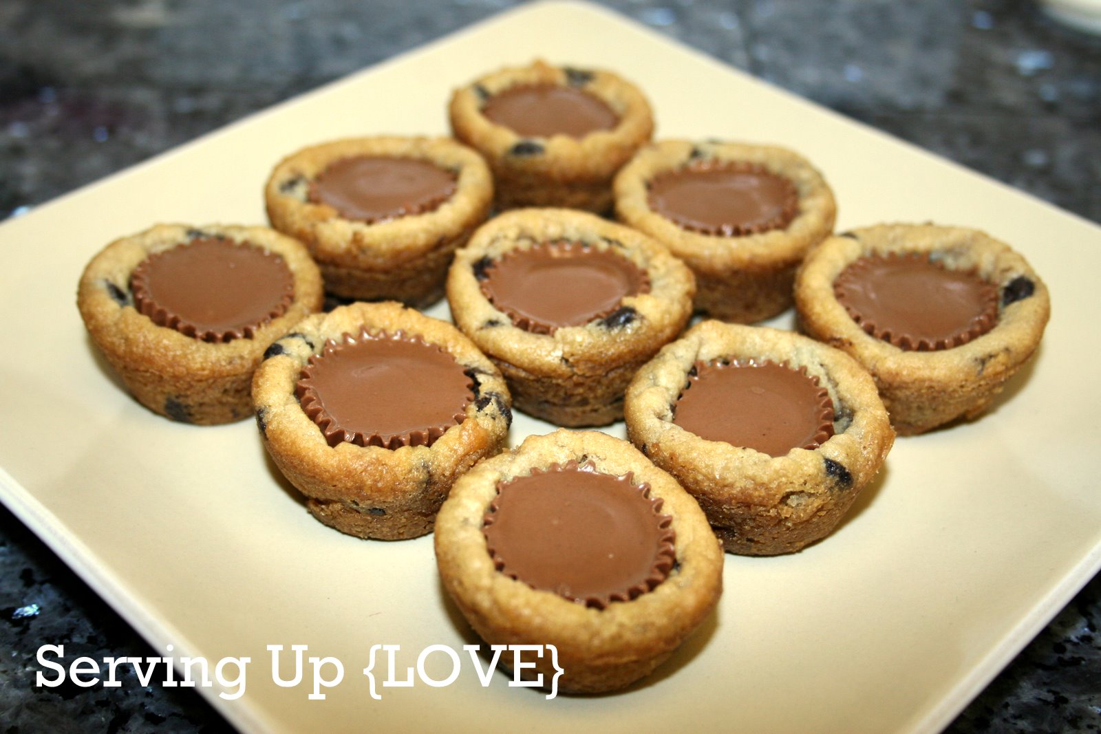 Katherine's Kitchen Serving Up {Cookies} Chocolate Chip Peanut Butter Cup Bites