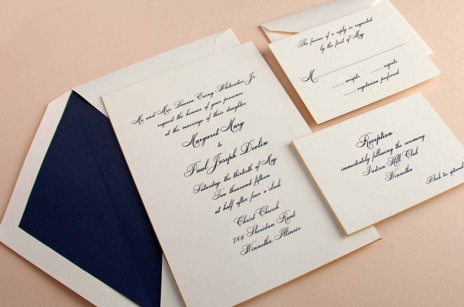 black tie optional invitation