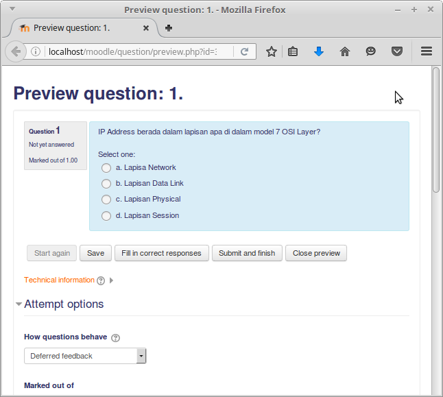 Cara membuat Kuis/Quiz di Moodle Emas yang Hilang