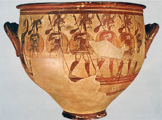 Warrior vase