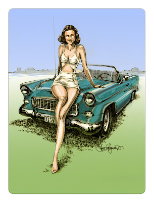 Chevy Bel Air drawing