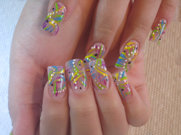 outstanding nail art design