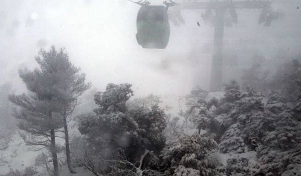 Χιόνια στην Αττική έως και την Τρίτη, με αλυσίδες στην Πάρνηθα (video)
