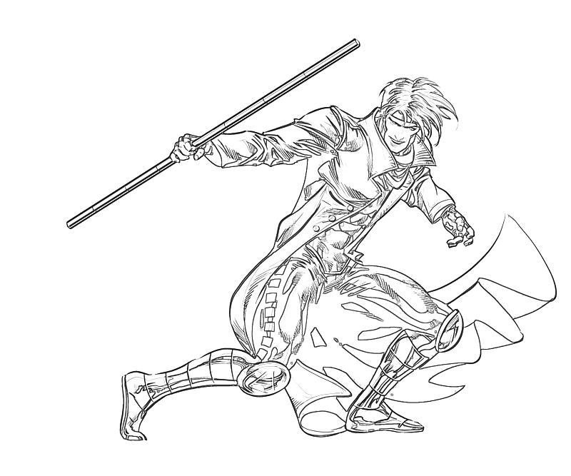 Printable Gambit Weapon Coloring Pages printable-gambit-weapon-coloring-pages