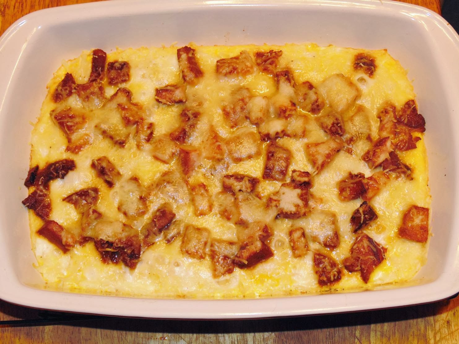 Cookin' It Up In Texas Ham and Swiss Breakfast Casserole