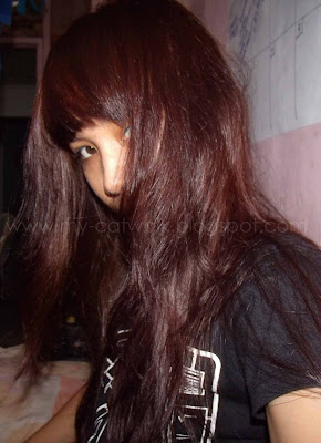 Now, colored it again. This time its a red-brown color or burgundy. Now, colored it again. This time its a red-brown color or burgundy.