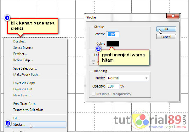 Cara membuat efek grid/kotak dengan photoshop Cara membuat efek grid/kotak dengan photoshop
