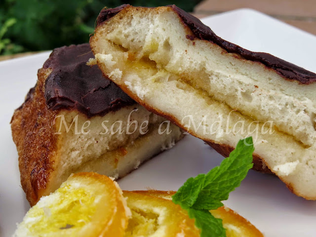 torrijas rellenas naranja chocolate