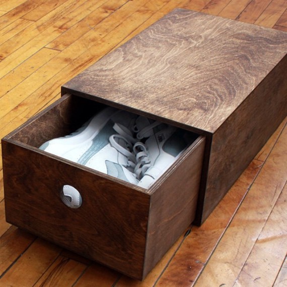 TODAYSHYPE GoodWoodNYC Custom Wood Shoe Box TODAYSHYPE GoodWoodNYC Custom Wood Shoe Box