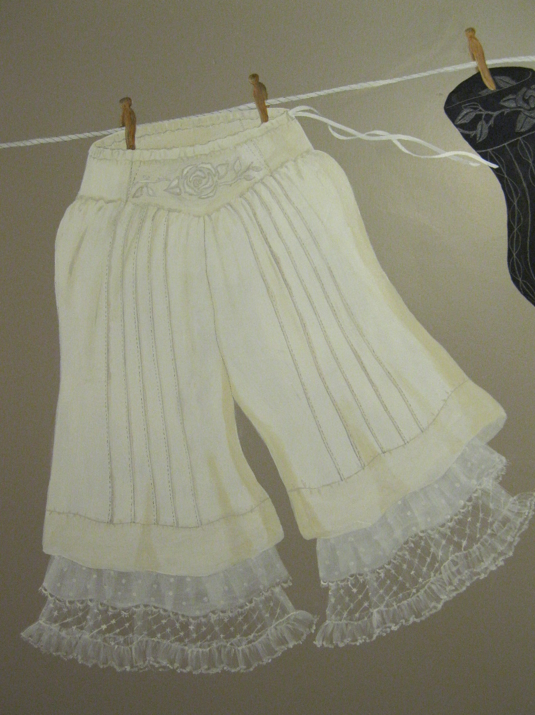 The Dusty Victorian Victorian underwear in my Laundry Room Completed