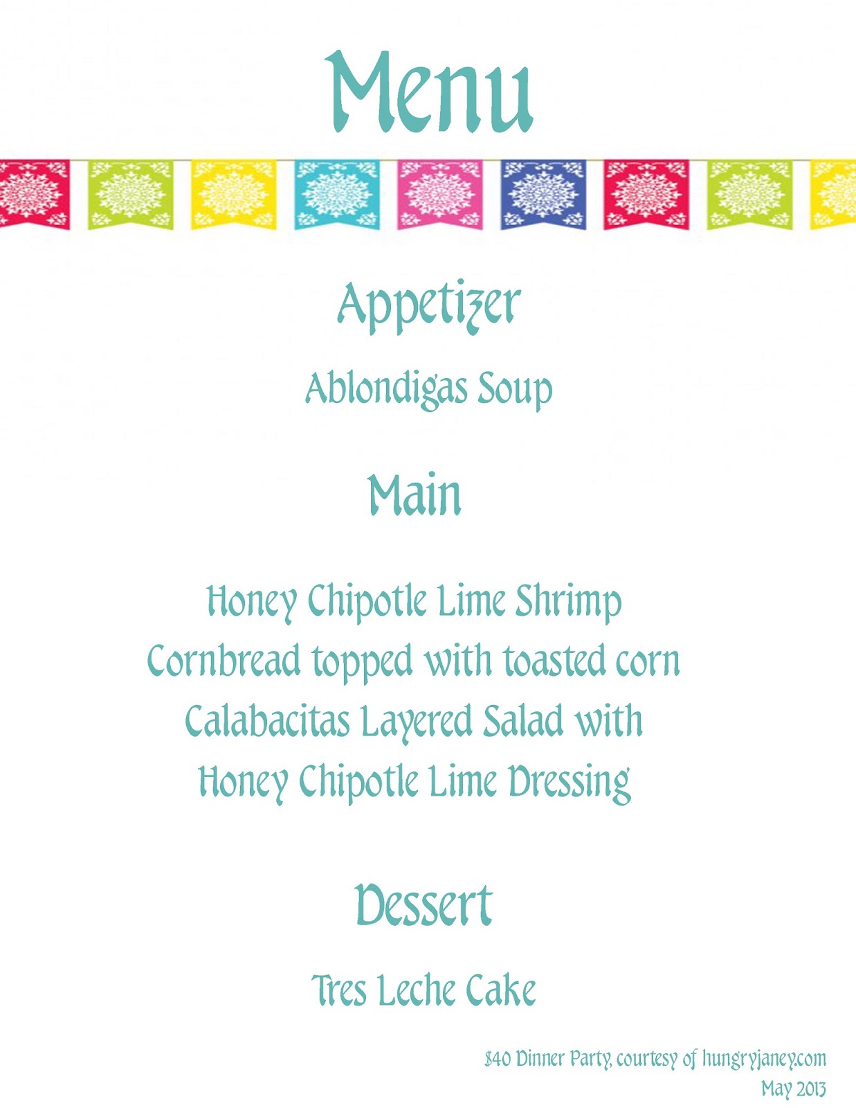 dinner party list