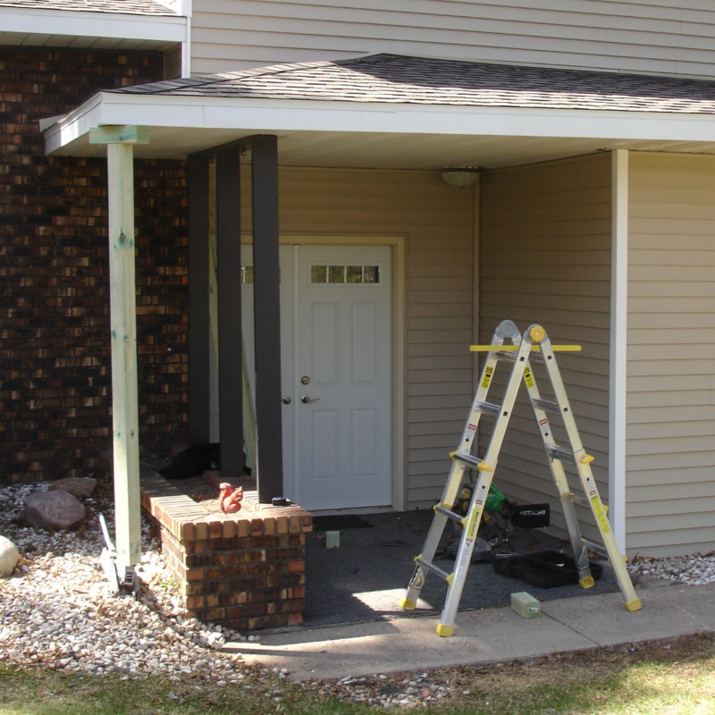 Johnny's Fixer Upper Jacking Up the Porch (& Gutter Talk)