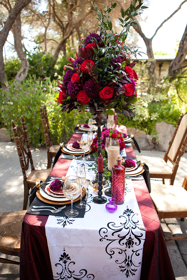 San Diego Style Weddings Table Design Tuesday Spanish Opulence