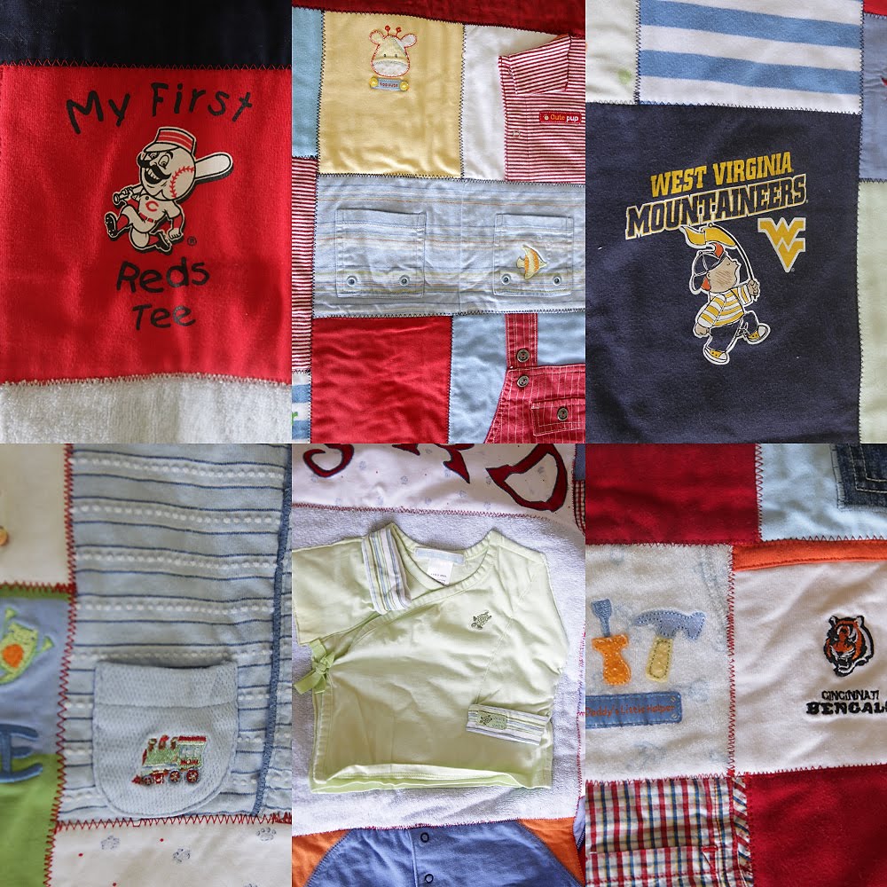 Attempting a quilt out of baby clothes // Question about terial