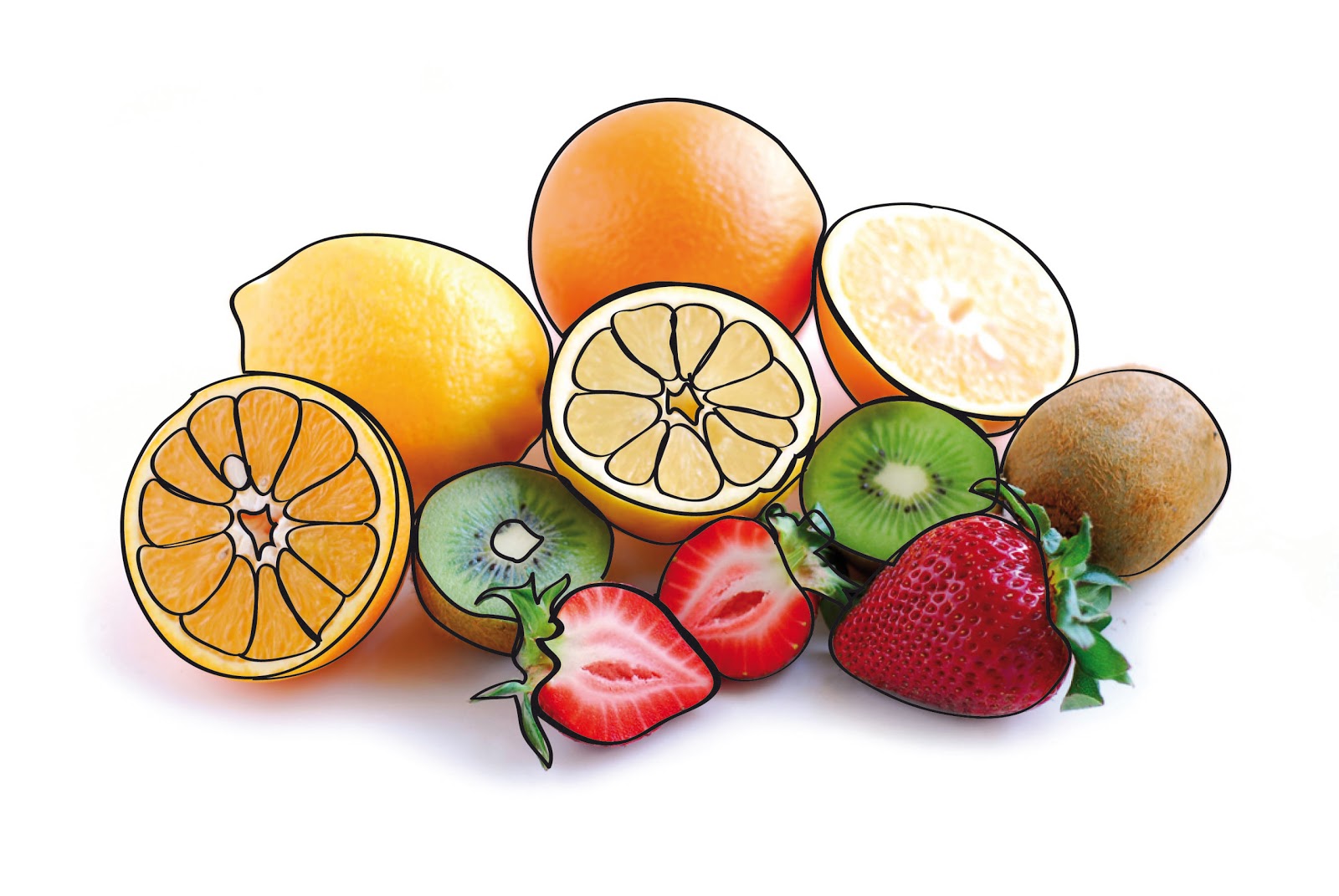 Line Drawing Fruit : Fruit drawings images reverse search