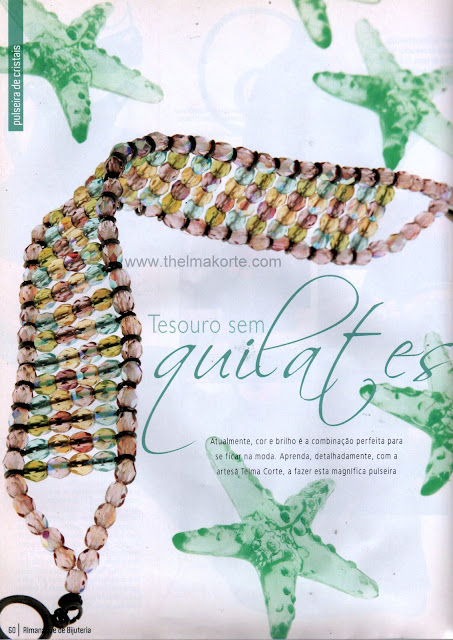BRACELETE DE CRISTAL COM ALFINETES DE THELMA KORTE