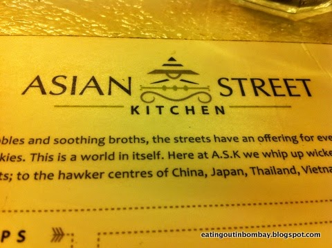 Eating Out In Bombay Asian Street Kitchen