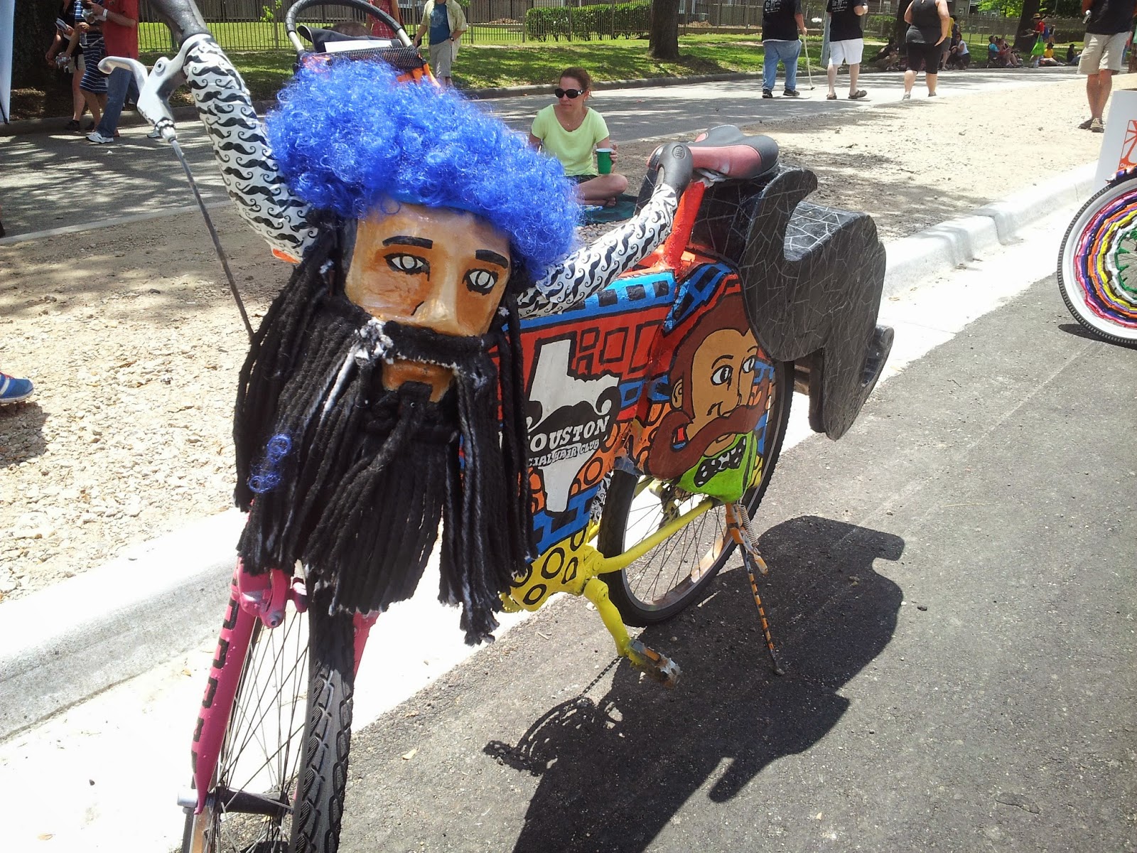 customized bicycles, houston art car parade