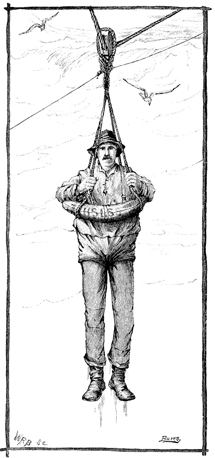 Rescued In Breeches Buoy [1899]