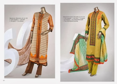J.J Summer Collection 2014 Junaid Jamshed Lawn 2014