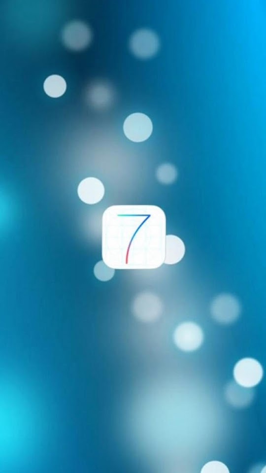   iOS 7 Logo With Blurred Lights   Galaxy Note HD Wallpaper