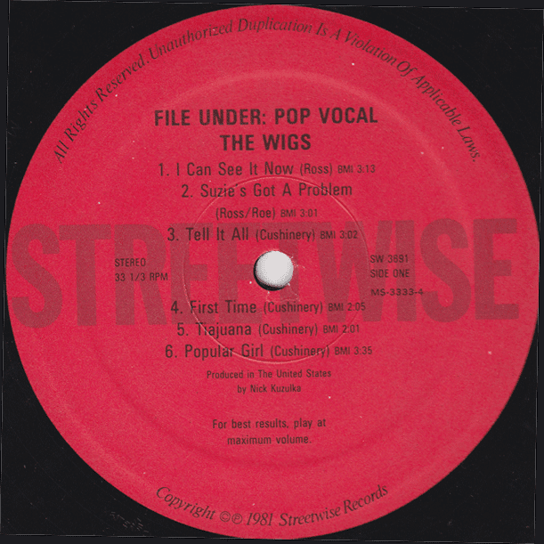 The Wigs File Under Pop Vocal The Wigs File Under Pop Vocal