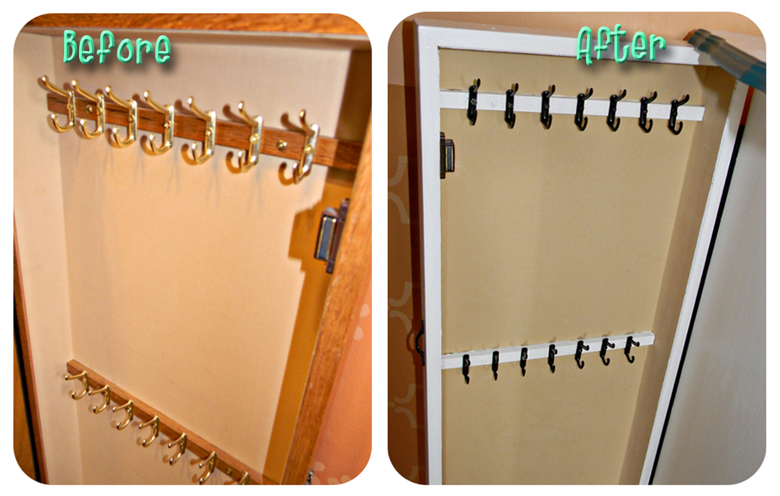 Stay at Home Who? Jewelry Armoire Revamp