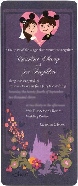 Designing Disney wedding invitation for my own wedding this year 
