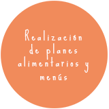 Realización de planes alimentarios y menús