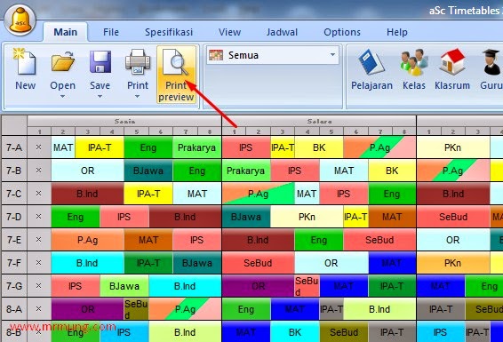 Cara Print Out Jadwal Pelajaran Asc Timetables Ke Format Xps Mr Mung Dot Com