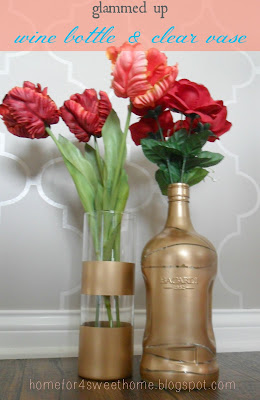 gold dipped vase