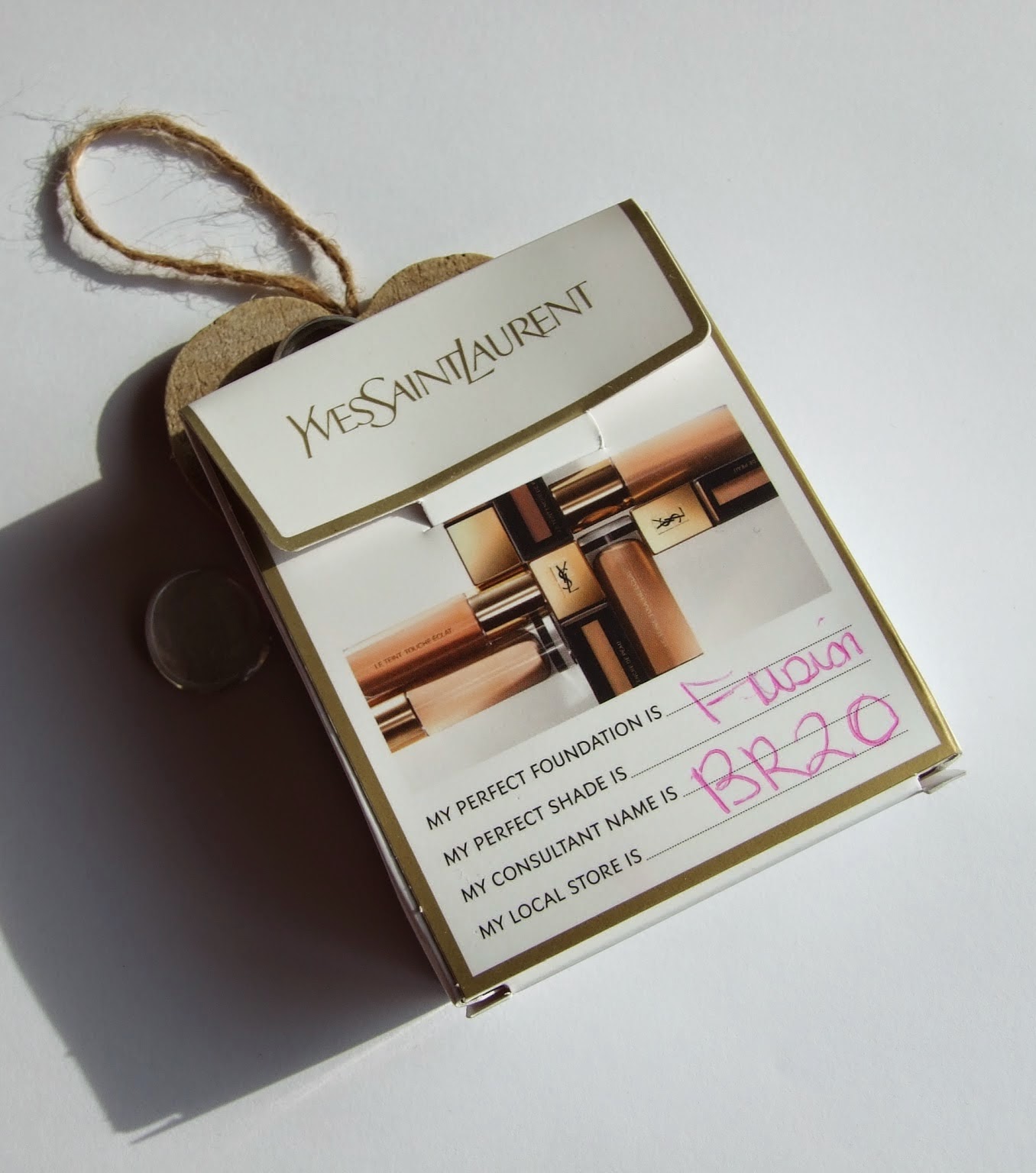 YSL fusion ink foundation sample br20 blog review