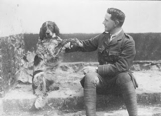 Lt.-Col. John McCrae and his dog Bonneau. Lt-Col John McCrae and his dog Bonneau