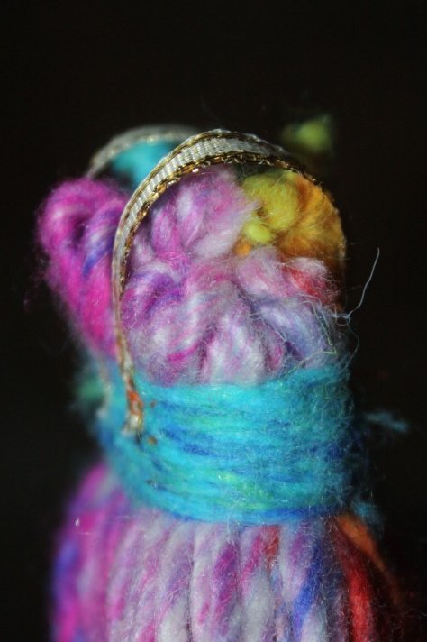 Juise Make A Rainbow Tail Put A Little Tacky Glue On The Yarn Wrapping Knotted End Of Tail And Wide Cloth Ribbon Around It Make Sure Seam Is Where You Want