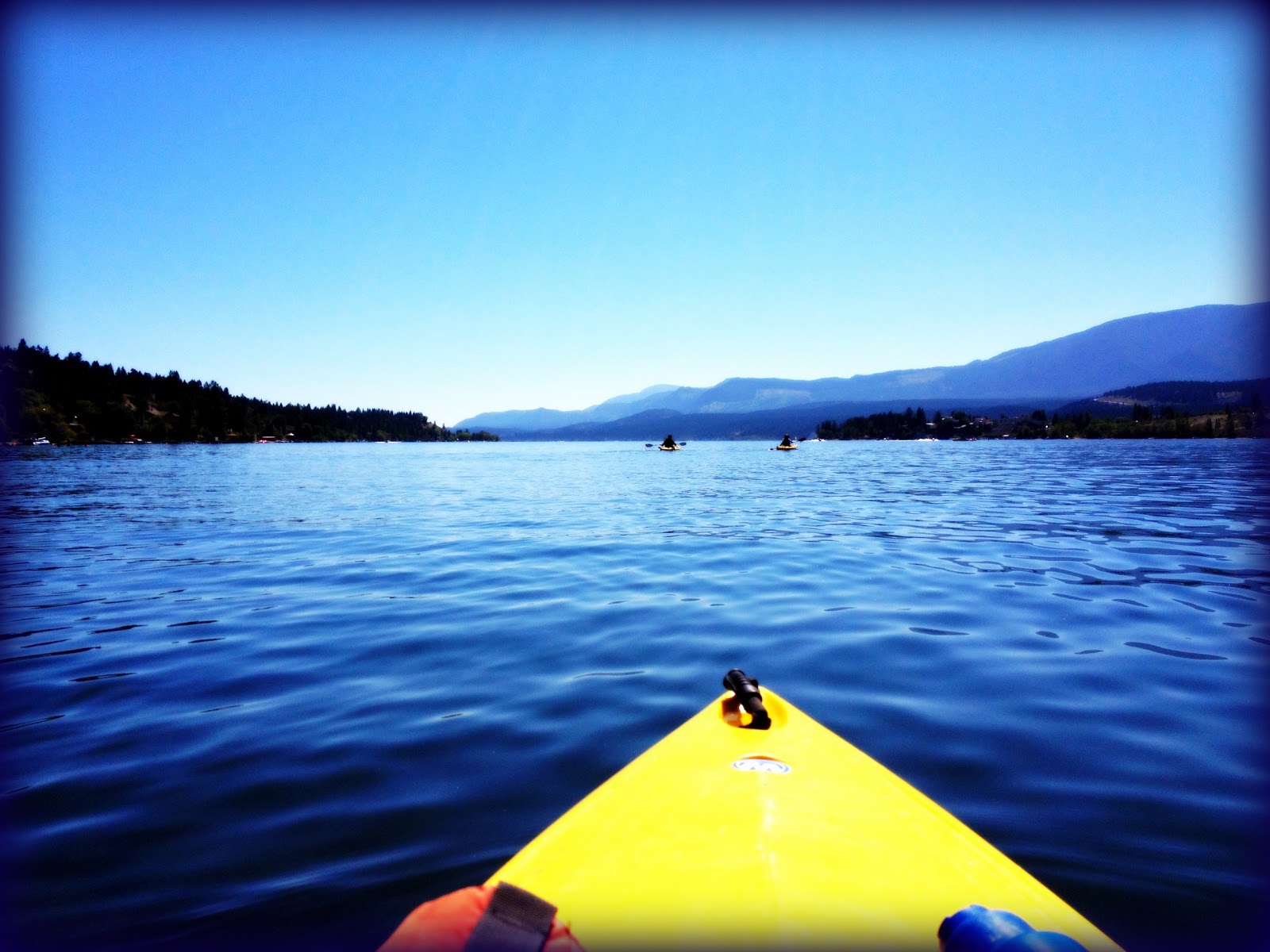 Kayak in the Rocky Mountains of Canada