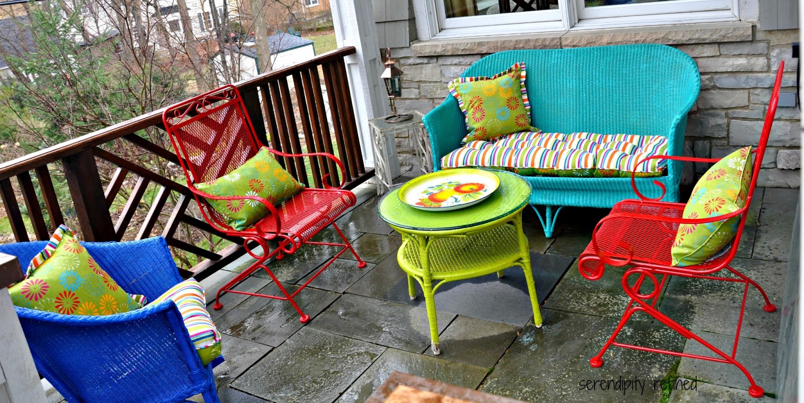 Colorful Outdoor Furniture serendipity refined wicker and wrought iron patio Colorful Outdoor Furniture serendipity refined wicker and wrought iron patio