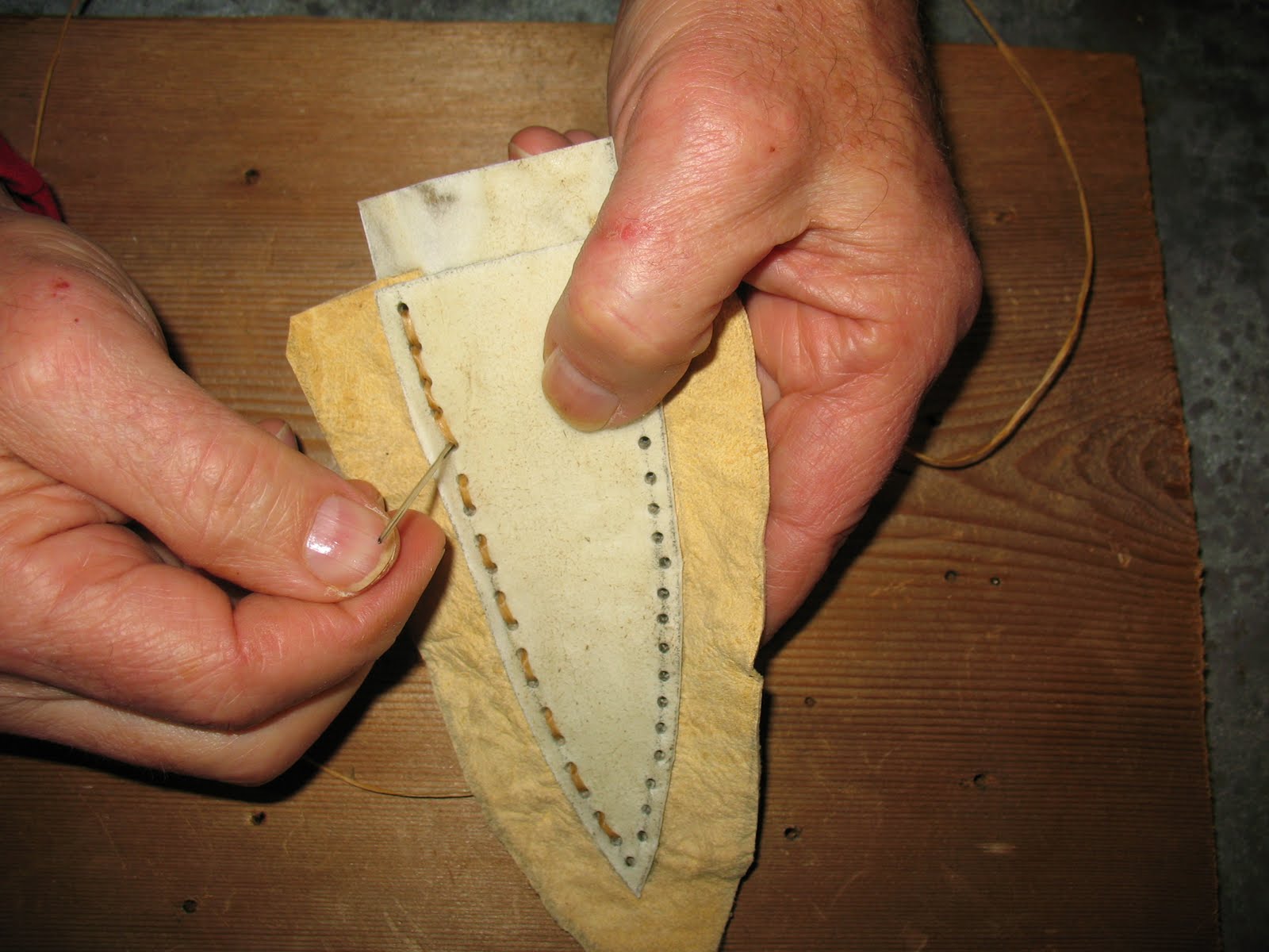 Sensible Survival Make a Rawhide Knife Sheath Part 2