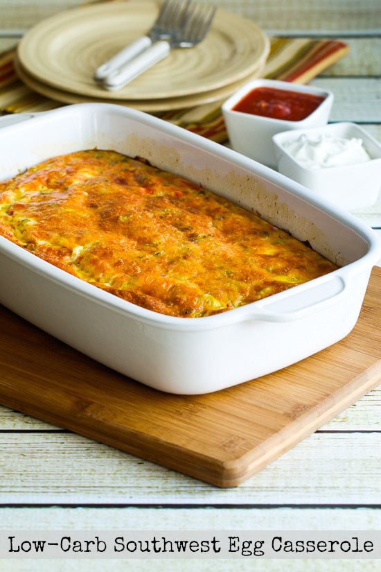 LowCarb Southwest Egg Casserole Kalyn's Kitchen