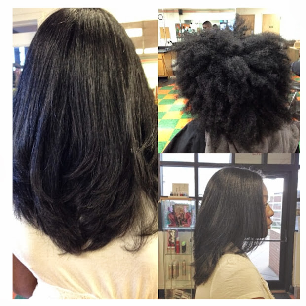 's real hair straightening
