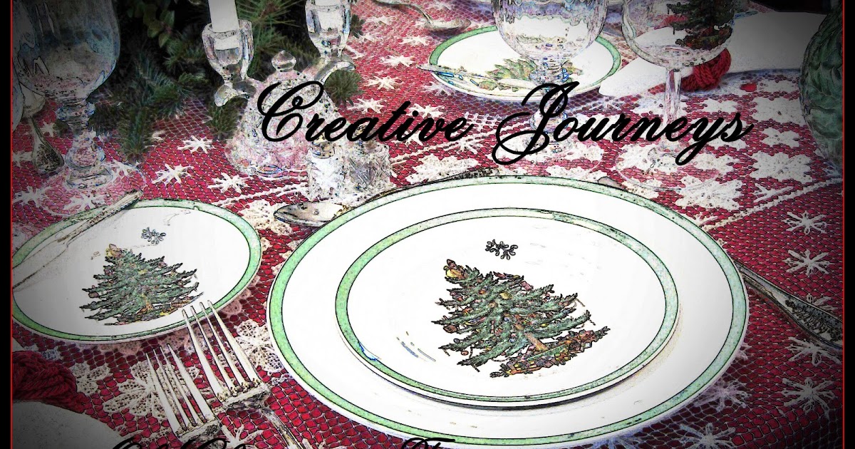 Creative Journeys: Advent 2012 Oh Christmas Tree Tablescape Creative Journeys: Advent 2012 Oh Christmas Tree Tablescape