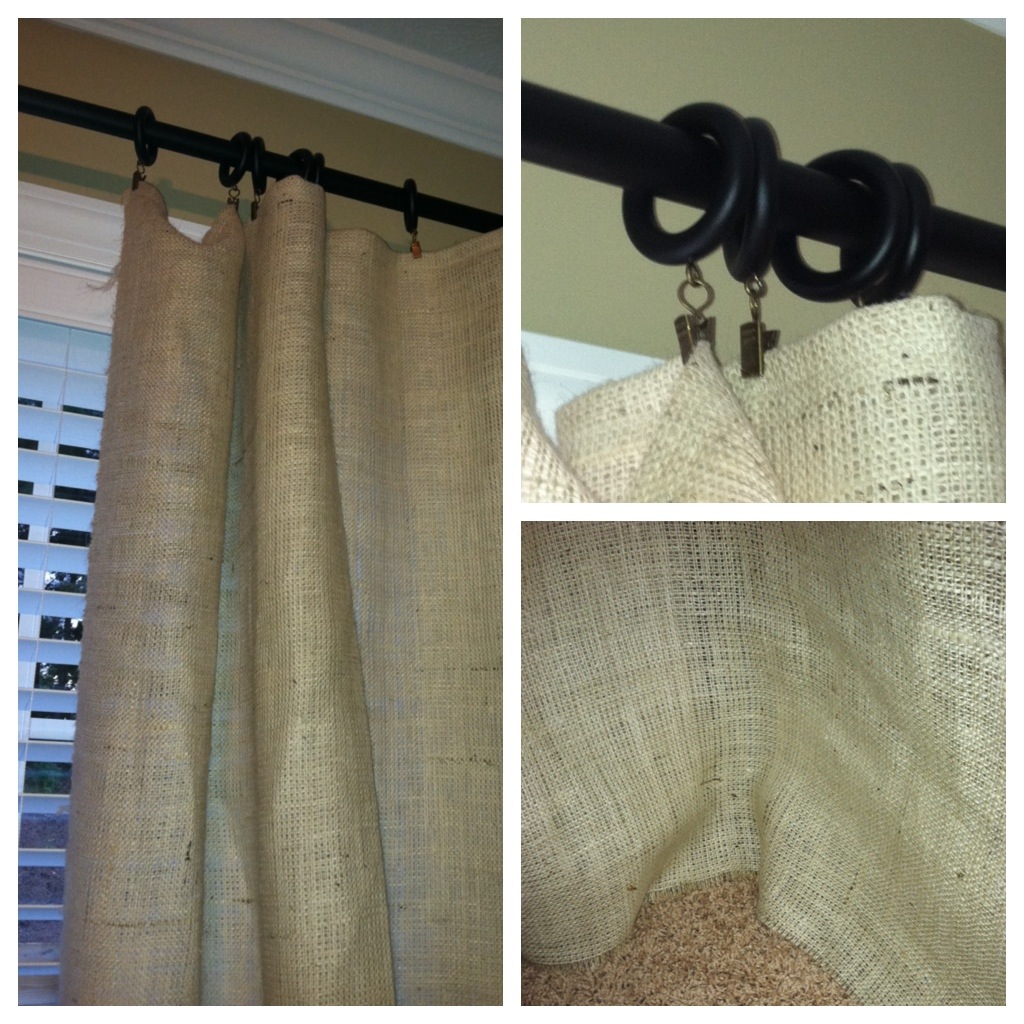 a day in the life diy burlap curtains