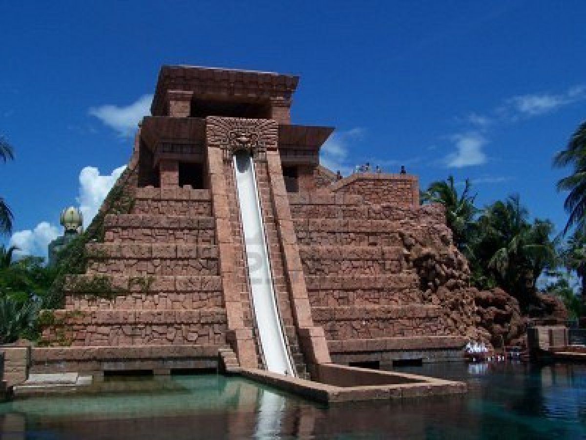 Thrill Rider! The water slides of the Atlantis in the Bahamas!