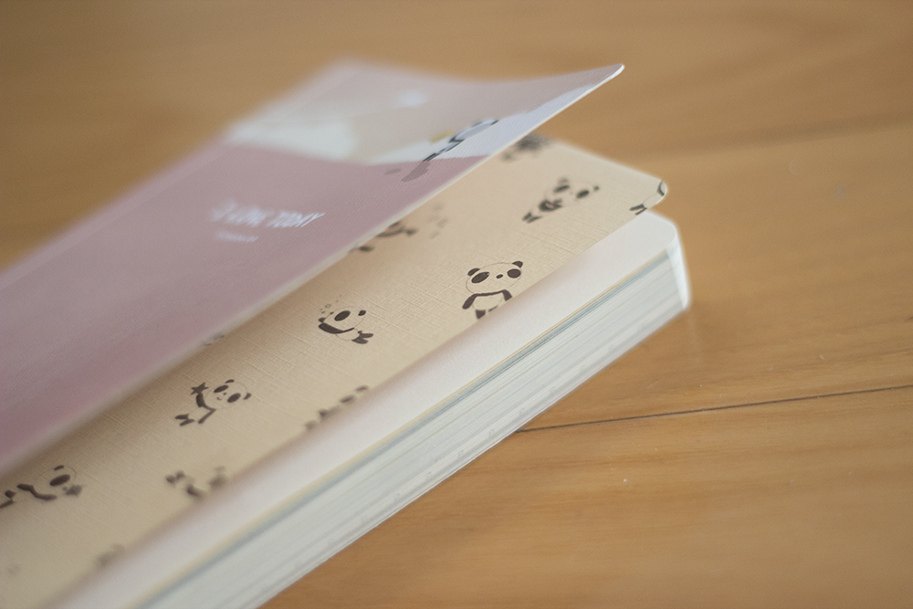 more pandas inside! artbox pink panda planner