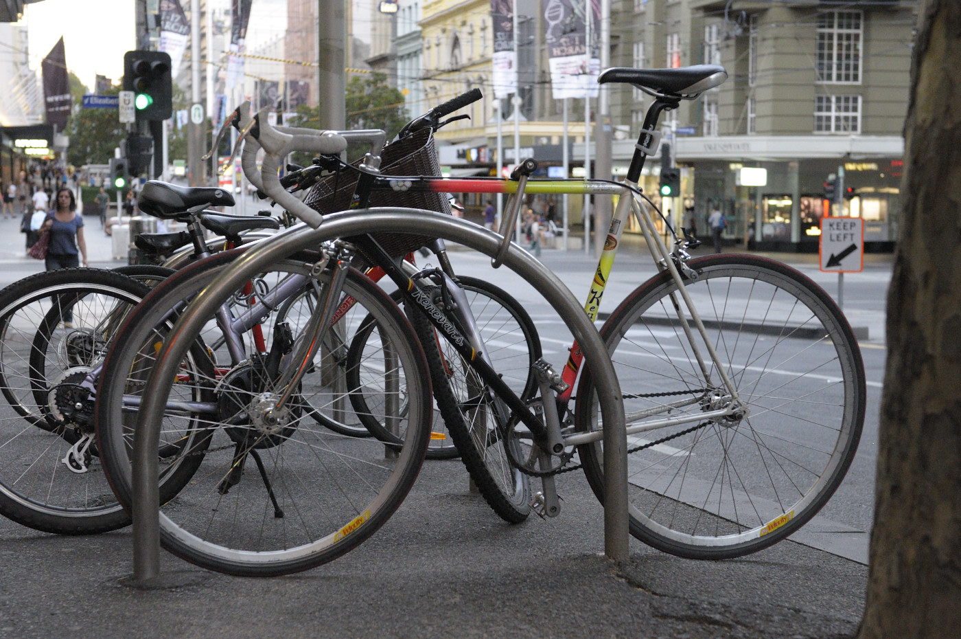 The Biketorialist Ken Evans custom single speed conversion, Bourke St