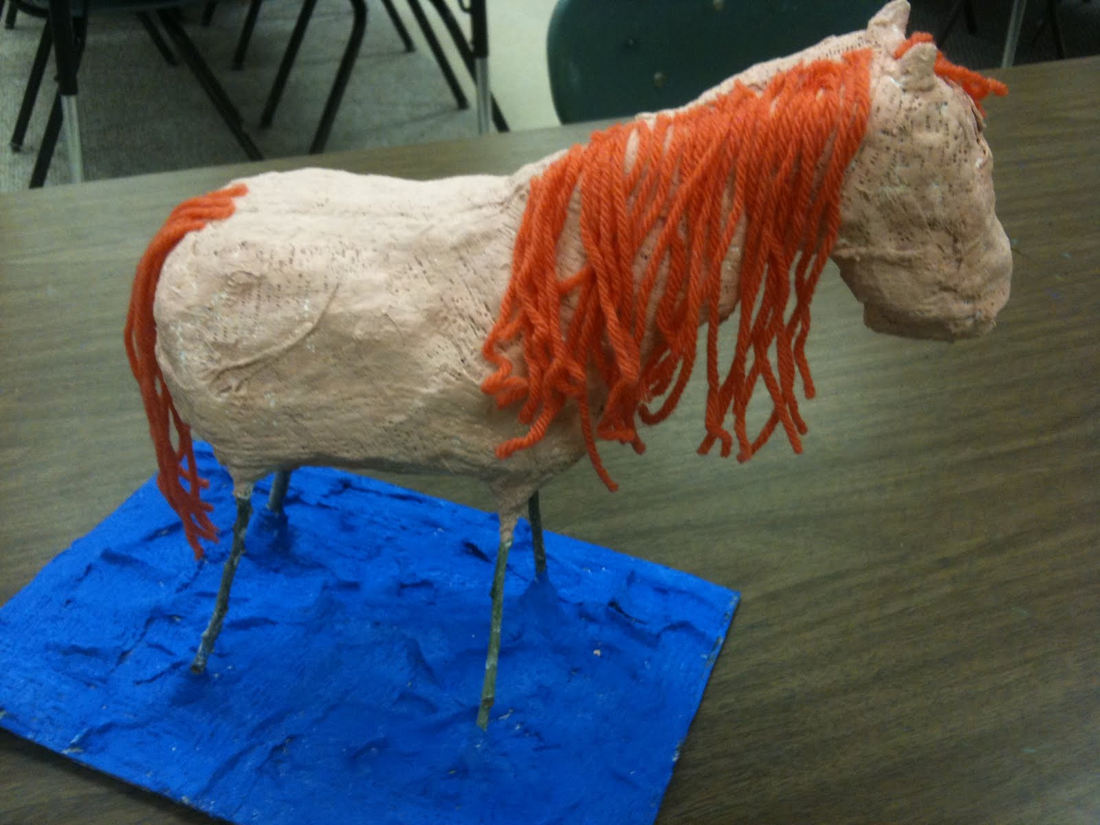 Art Room Blog Plaster Cast HorsesArt Club Project