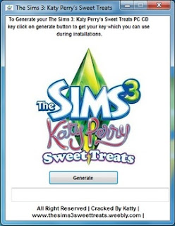 the sims 3 katy perry's sweet treats serial keygen codes