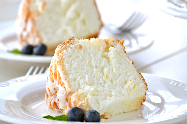 Lemon Angel Food Cake | www.motherthyme.com Lemon Angel Food Cake | www.motherthyme.com